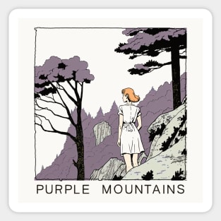 Purple Mountains  -- Original Fan Artwork Design Sticker